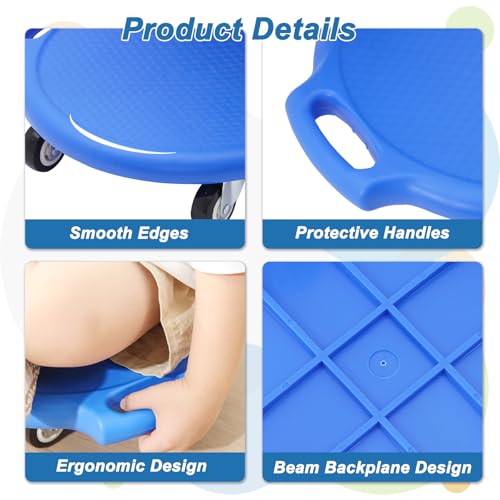 Planche à Roulettes pour Enfant, Balance Board Enfants avec Poignées et Roues Silencieuses, Planche d'équilibre Assise, Équipements Sportifs Intérieur & Extérieur, Jouet éducatif Adapté à l'Autisme – Image 5
