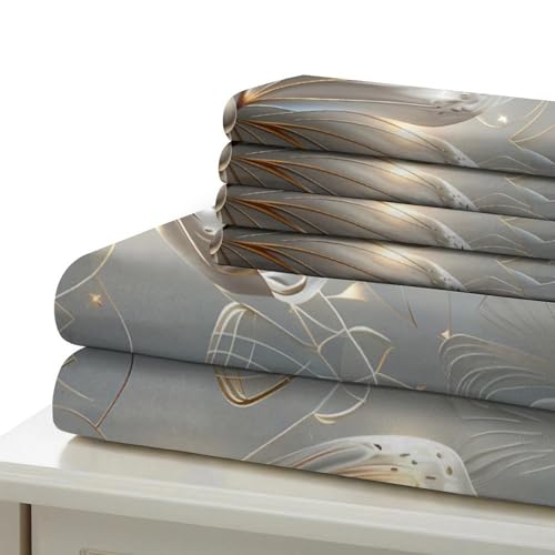 Parure de lit papillon en microfibre 135x200 housse de couette single