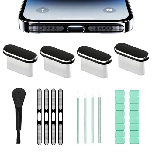 Ya en manzanajugosa.com: HLziy Juego de 4 protectores de polvo para teléfono móvil USB-C, con adhesivo extraíble, tapa protectora tipo C, tapón antipolvo para teléfono móvil, para 17/16/15 Series y conector de carga para