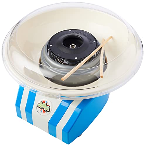 Lickleys Electric Candy Floss and Cotton Candy Machine, Blue Edition, (Machine, +3 Random Flavours)