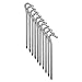 CampAir Heringe 10er Set L-Profil Zeltheringe, Bodenanker aus Ultra leichtem (16g) und extra starkem Aluminium (7071-Alu), 6mm Dicke