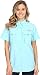 Columbia Women's Bahama Short Sleeve Shirt, Large, Clear Blue