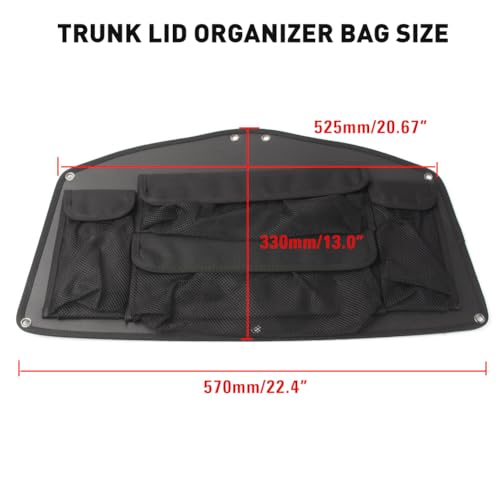 Bolsa organizadora de tapa trasera Three T compatible con Goldwing GL1800 2001-2017 miniatura 3