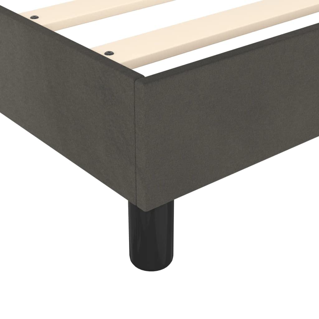 Velluto premium Doghe in legno Grigio Scuro 90x190 cm