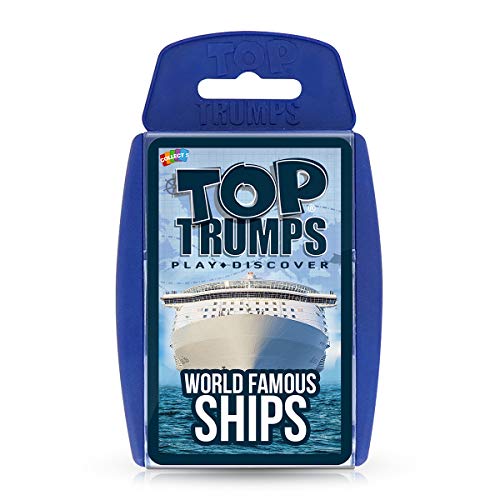 Top Trumps Weltberühmte Schiffe klassisches Kartenspiel, erfahren Sie Fakten über Tanker, Yachten und Kreuzfahrtschiffe… – Ansicht 4