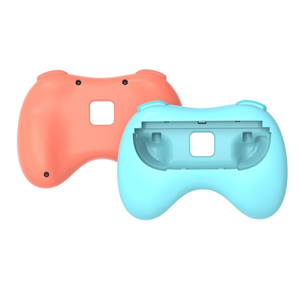 Impugnatura per Nintendo Switch2, accessori ergonomici per controller ABS, per Compact 14 x 10 x 3,5 cm, compatibile con console Switch 2, nero/per rosso-blu
