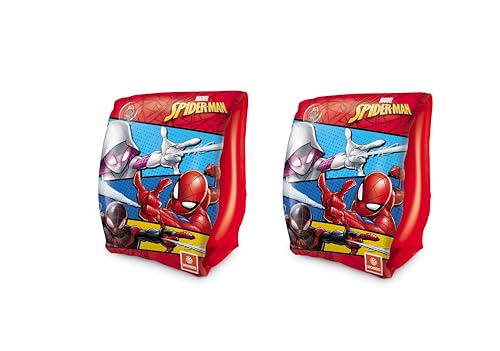 Mondo Toys - SPIDERMAN Arm Bands - Manguitos para niños - Material PVC - Apto para niños de 2 a 6 años con Peso 6-20 kg - 16927
