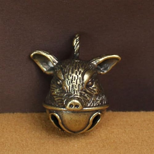5PCS-Animal-Shaped-Bells-Brass-Pig-Head-Bell-Decorative-Pendants-for-Keys-Backpacks-Key-Chain 5PCS Animal Shaped Bells Brass Pig Head Bell Decorative Pendants for Keys Backpacks Key Chain