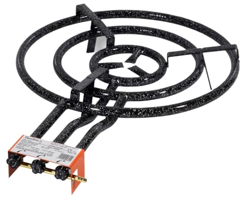 Paellero de gas 60 cm, 20600, potencia alta, perfecto para preparar paellas y platos al aire libre. Ideal para reuniones y eventos.