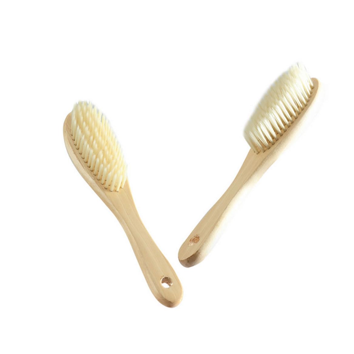 Cepillo de Ropa Soft Bristles Lavandería Cepillo de Limpieza con Mango Largo de Madera para la Limpieza de lavandería de la Oficina en casa