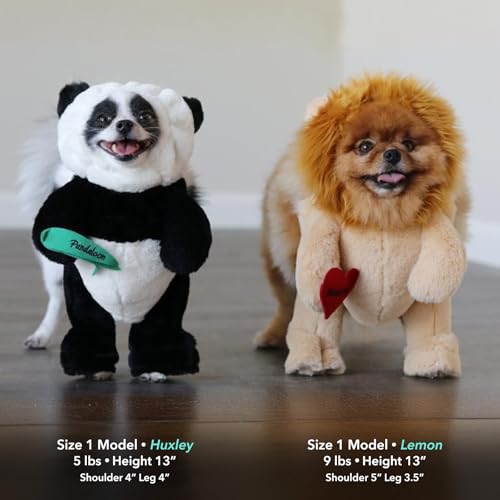 Pandaloon-Dog-Halloween-Costume-As-Seen-on-Shark-Tank-Patented-Funny-Costume-with-Arms-for-Small-and-Medium-Dogs-and-Cats-Panda-Size-113-14-in-Height-at-TOP-of-HeadGirth16-in Pandaloon Dog Halloween Costume As Seen on Shark Tank Patented Funny Costume with Arms for Small and Medium Dogs and Cats Panda Size 113 14 in Height at TOP of HeadGirth16 in