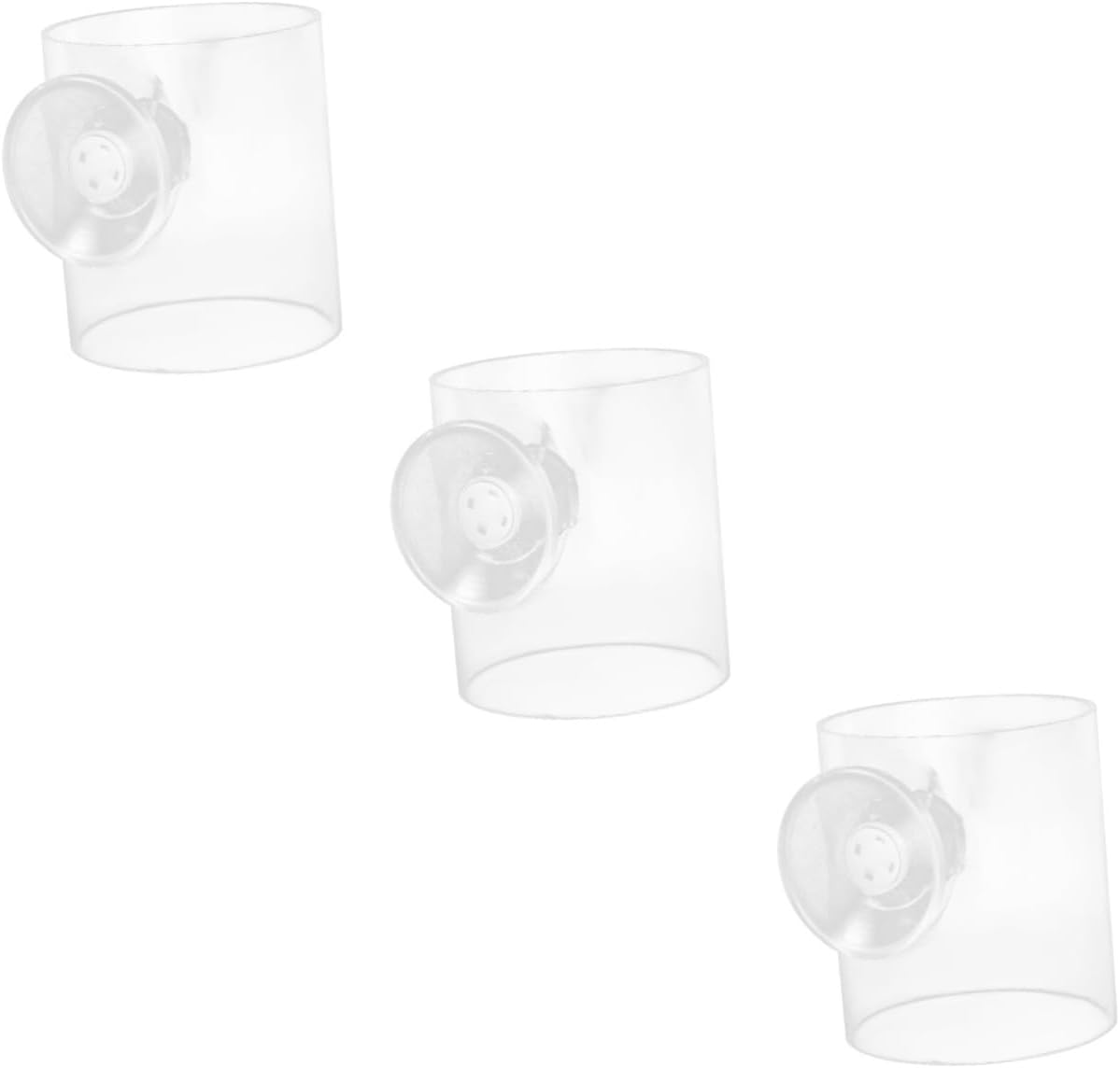 FRCOLOR 3pcs Fish Feeding Cup for Aquariums Transparent Design Prevents Food Floating for Freshwater Tanks and Easy Installation
