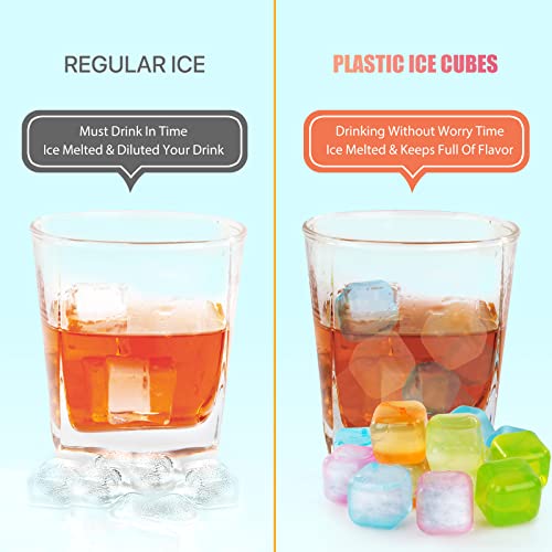 Cubos de hielo reutilizables pack 50 multicolor miniatura 6