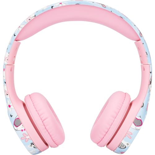Image of Snug Play+ Kids Headphones - Volume Limited 93dB for Safe Listening - Foldable, Durable Headphones for Toddlers, Boys & Girls - Tangle-Free Cord - Ideal for Travel, School, Tablets - Kitty