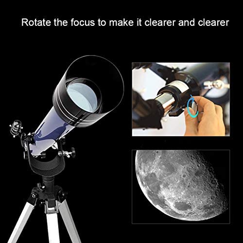 Przenośny teleskop refraktorowy, teleskop podróżny dla dzieci, astronomiczny teleskop refraktorowy dla dorosłych i początkujących, z torbą do noszenia i statywem o regulowanej wysokości
