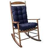 Jaysydd Rocking Chair Cushion Seat Cushions Home Collection Rocking Chair Cushions Pads 2 Piece Thicken Navy 16.93x16.93/16.93x20.87