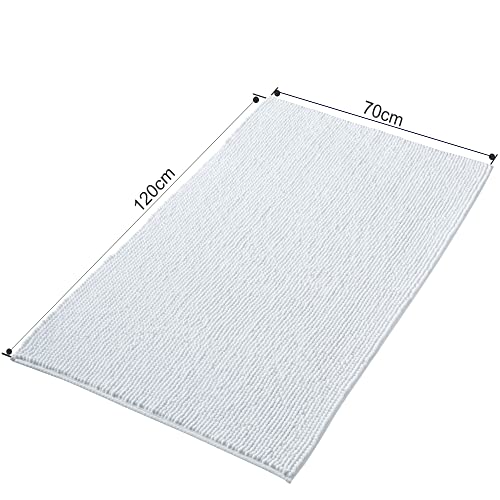 Decomira Badematte rutschfest | Als Badteppich Set kombinierbar | Badezimmer-Teppich Bad-Vorleger waschbar aus Chenille… – Ansicht 3