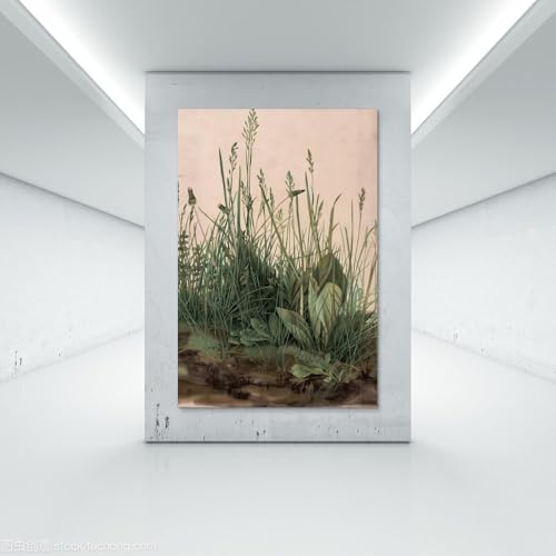 La Grande Pièce de Gazon affiche nature herbe impression sur toile vintage estampe murale déco - 7