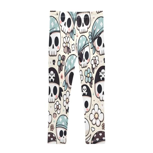 Toddler Girls Leggings Printed Yoga Pants Leggings Cute Skull Head for Kids2