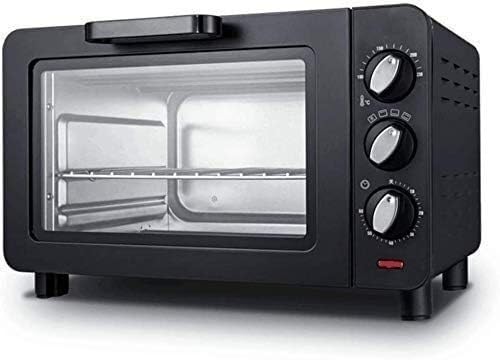 Horno Tostador Eléctrico, Mini Horno Cocina Y Parrilla, Mini Horno Eléctrico Negro con Temporizador Horno Eléctrico Pequeño Horno Doméstico Horno Pequeño Horno Eléctrico De 15 Litros Happy Life