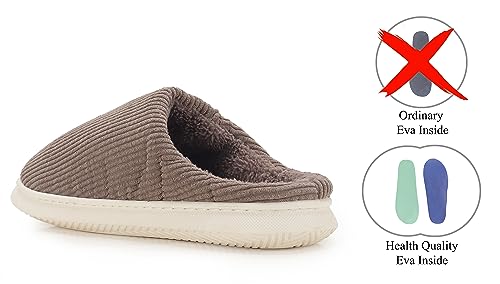 Image of CASSIEY Men's Soft Winter Slipper Slippers Closed Toe comfortable Sole Bedroom Indoor Fur Slipper