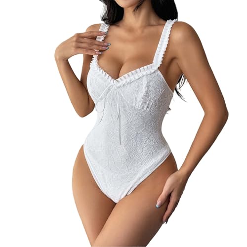 Maillot de bain de sport amincissant froncé avec bonnets sculptants
