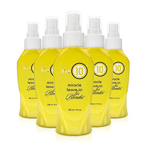 Image of it's a 10 Haircare Miracle Leave-In Conditioner for Blondes 4 oz (Pack of 5)