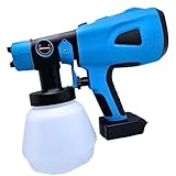 マキタ互換品 充電式 スプレーガン エアーガン 塗装 塗装ガン塗装機 塗料 塗料用 カップ 小型 スプレー コードレス 電動 マキタ 18V 14.4V バッテリー 対応 ※ バッテリー 充電器 別売 Longsafe (SPR03-BL)