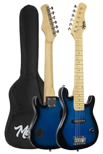 Ceg-30BL 4-6 Yaş Çocuklar için Amfili Full 1/4 30 İnç Elektro Gitar Seti Blue Black