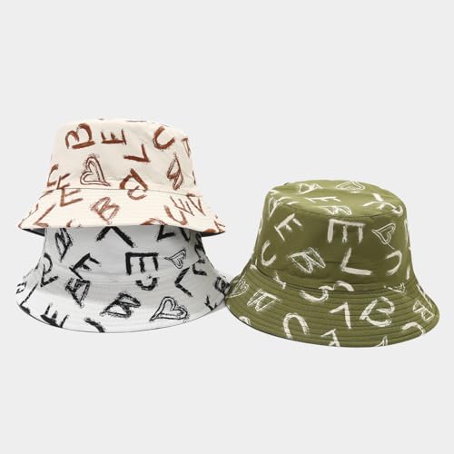 Image of Quanhaigou Bucket Hat for Men Women,Packable Reversible Printed Sun Hats,Fisherman Outdoor Summer Travel Hiking Beach Caps