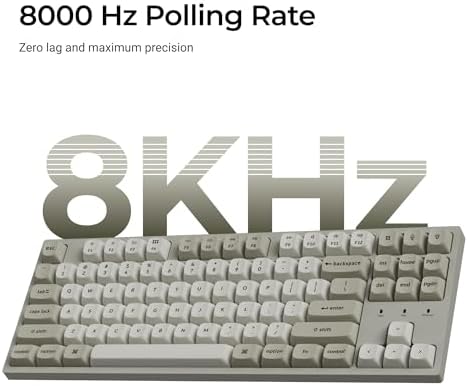 Keychron C1 Pro 8K QMK Wired Custom Mechanical Keyboard, TKL Layout Launcher Support with Hot-Swappable Super Banana Switch, PBT Keycaps Compatible for Mac Windows Linux - 4