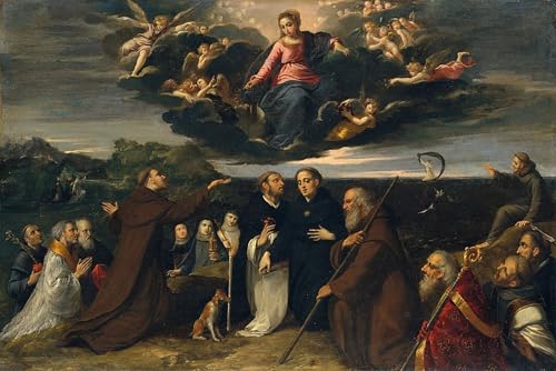 Peinture sur toile murale pour grand mur vide chambre La Vierge