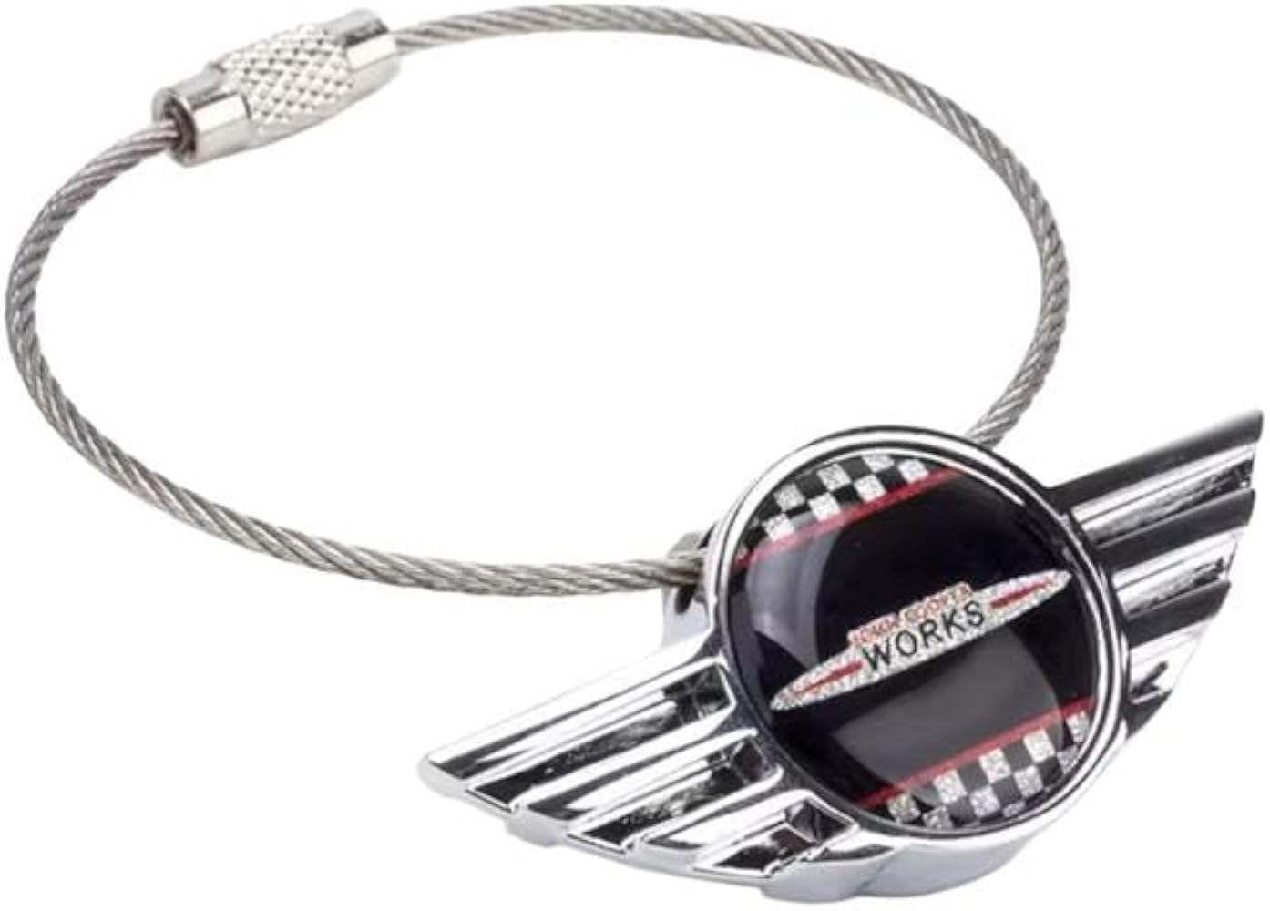 Nostalgic-Art Retro Schlüsselanhänger Union Jack – Mini Cooper Fan-Geschenk, Metall, 4 Cm, Offizielles Lizenzprodukt