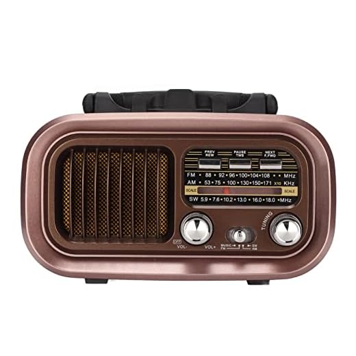 Altavoz de Radio Vintage, Radio Portátil Am Fm Altavoz Bluetooth de Escritorio Retro 3 Bandas Radio Bluetooth Multifuncional para Interiores Y Exteriores, Decoración del Hogar, Decoración(RXBT628)