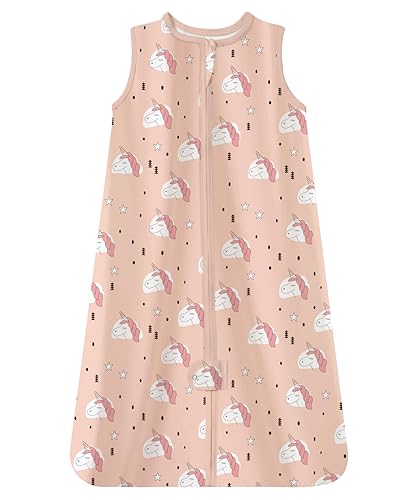 Image of TotAha Unicorn Toddler Sleep Sack 2T-3T-4T,0.5 TOG Lightweight, Stretchy, Silky Sleep Bag, Buttery Soft Wearable Blanket Baby Sleeping Sacks With 2-way Safe Zipper