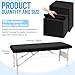 150 Pcs 82 x 35'' Disposable Massage Table Sheets Fitted with Elastic Disposable Massage Bed Covers for Spa Beauty Salon Tattoo Facial Lash Bed Breathable Waterproof Oilproof Non Woven Fabric(Black)