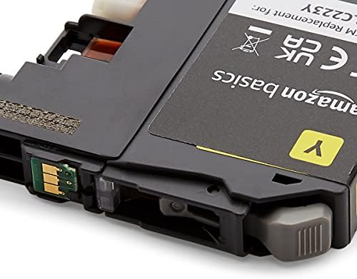Amazon Basics Remanufactured Standard-Yield Inkjet Cartridge, Replacement for Brother LC223, Standard, Yellow, Pack of 1
