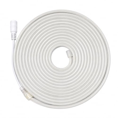 Jandei   Tira de Luz Led de Neón Flexible 12V, 5M 6x12mm 120 Leds/Metros. Color Blanco Neutro 4200k. Corte 2,5cm. Decoración Interiores y Exteriores, Hogar, Negocio, Rótulos. Transformador No Incluido