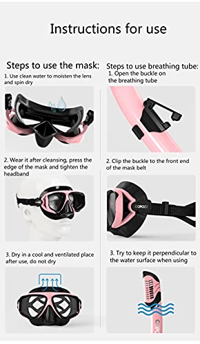 HDHL - Maschera subacquea unisex per snorkeling