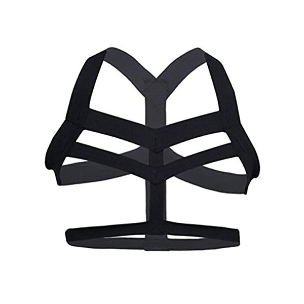 iEFiEL Männer Body Stretch Harness Brust Harness Nylon Geschirr Herren erotik Unterwäsche Dessous Clubwear