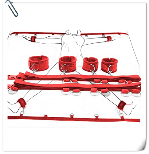 Matelas de compression rouge pour costumes de jeu de rôle de chambre en couple