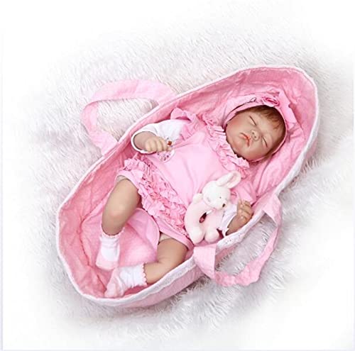 HOMONEY Reborn Puppe, 22 Zoll Silikon Reborn Baby Realistische Modepuppen Für Prinzessin Kinder Geburtstagsgeschenk Bebes Reborn Puppen Spielzeug Für Mädchen – Bild 6