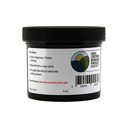 Prestacycle One Creme | Lubricant | Cleaner | Degreaser | Restorer | Polish | Protectant | Inhibitor | Leather Conditioner | Anti-Seize | All In One #TOP1