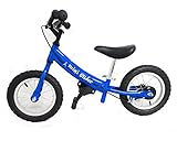Mini Glider Kids Balance Bike with Patented Slow Speed Geometry (Blue)