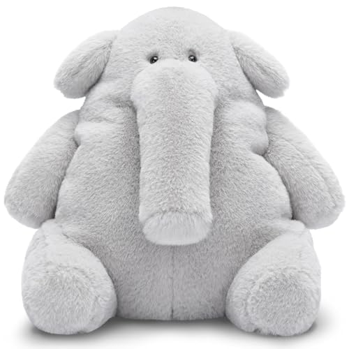 IKASA Elephant Stuffed Animals Plush Toys,10' Cute Plushie Soft Cuddly Plushy Fluffy Toy, Gifts for Family Kids Girls Boys
