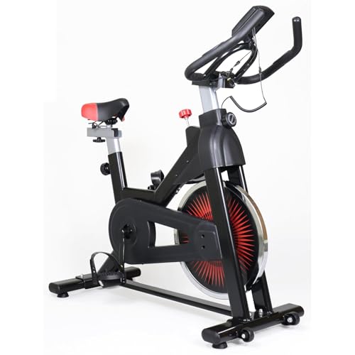 Image of Kobo Heavy-Duty Spin Bike with 10KG Flywheel | 120 KG Max User Weight | Silent Belt Drive Indoor Cycle | Adjustable Resistance & LCD Display | Home Cardio Fitness Workout Bike