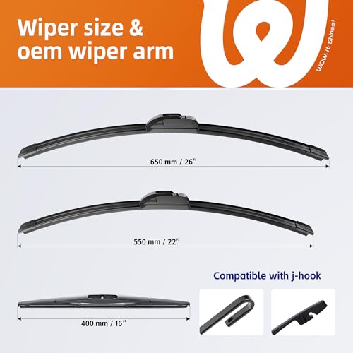 Image of Windshield Wiper Blades Fits Honda Odyssey 2005-2022
