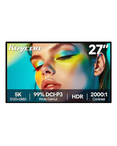 Image of G27P 27'' UHD 5K (5120x2880) Glossy Monitor, IPS Panel, 10-Bit Color, 99% sRGB 99% DCI-P3, 75Hz, 218PPI, HDR, 2000:1 Contrast, Low Blue Light, Eye Care (Honeycomb - Without Stand)