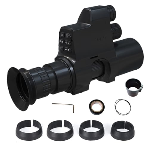 Télescope monoculaire numérique de vision nocturne 16 mm 300 MP, illuminateur infrarouge pour la photographie et l'enregistrement vidéo, longue distance de...