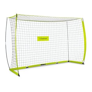 OneTeam Flex Square Fußballtor Neongelb 300x200x100 cm